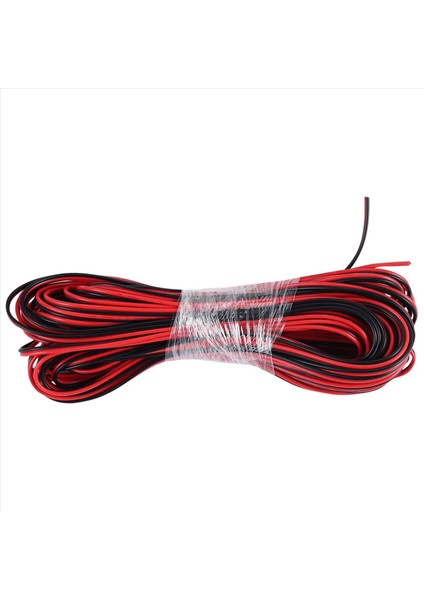 QuirkyQuar 22 Gauge 15M Kırmızı Siyah Zip Tel Awg Kablo Güç Toprak Kıyıklı Bakır Araba (Yurt Dışından)