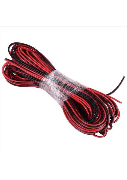QuirkyQuar 22 Gauge 15M Kırmızı Siyah Zip Tel Awg Kablo Güç Toprak Kıyıklı Bakır Araba (Yurt Dışından) fiyatları