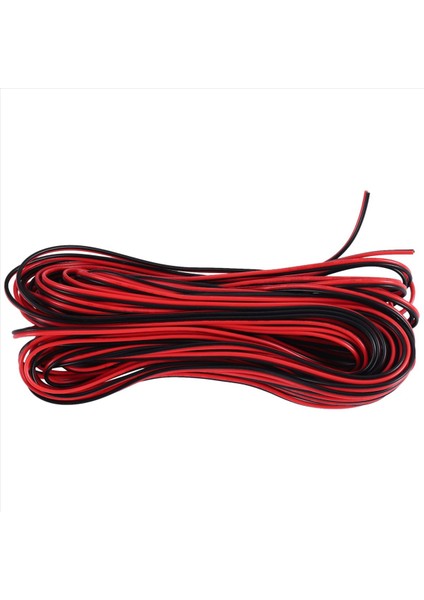 QuirkyQuar 22 Gauge 15M Kırmızı Siyah Zip Tel Awg Kablo Güç Toprak Kıyıklı Bakır Araba (Yurt Dışından) fırsatları