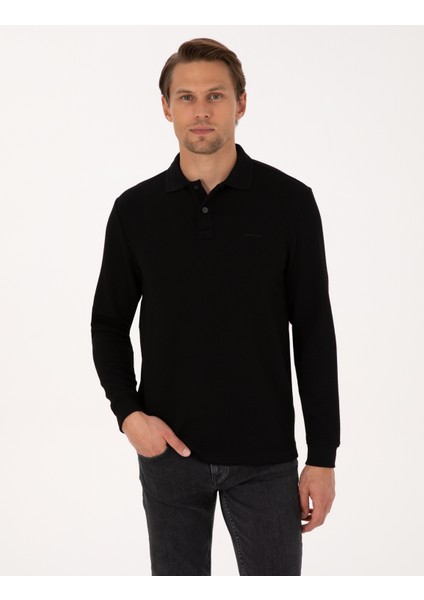 Erkek Siyah Regular Fit Sweatshirt 50311657-VR046