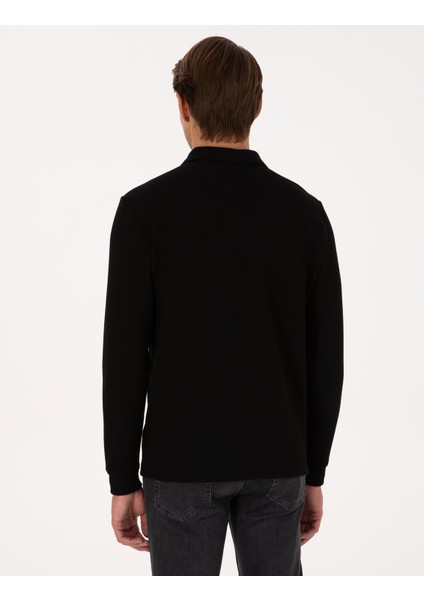 Erkek Siyah Regular Fit Sweatshirt 50311657-VR046 indirimleri