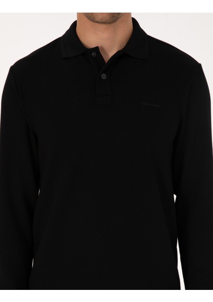 Erkek Siyah Regular Fit Sweatshirt 50311657-VR046