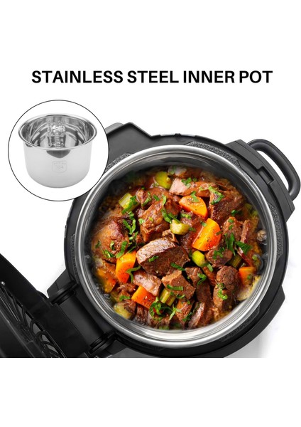 QuirkyQuar 6l Basınçlı Tencere Iç Pot Pirinç Basınçlı Tencere Astar Paslanmaz Çelik Iç Pot Dakika Basınçlı Tencere Astar (Yurt Dışından) fırsatları