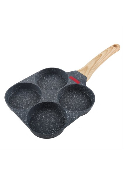 QuirkyQuar 4 Su Bardağı Yumurta Tavası Yapışmaz ve Sağlıklı Granit Yumurta Kızartma Tava Çok Yönlü Kahvaltı Tavası Yumurta Krepleri Plett Krep-B (Yurt Dışından)