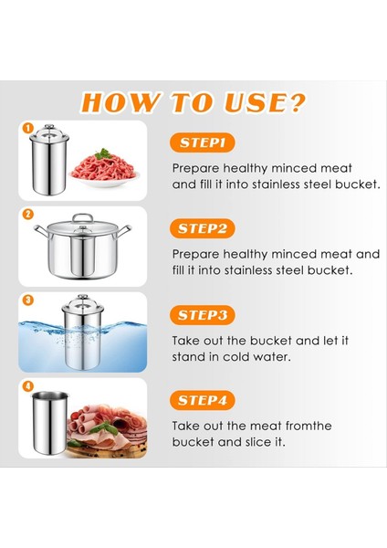 QuirkyQuar Et Pres Yapımcısı Paslanmaz Çelik Jambonlu Pres Yapıcı Termometre Sandviç (Yurt Dışından) fiyatları