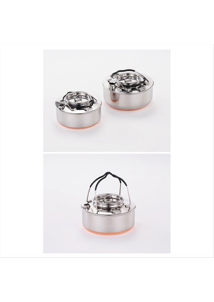 QuirkyQuar 304 Paslanmaz Çelik Kamp Su Isıtıcısı Portatif Açık Kamp Paslanmaz Çelik Bakır Alt Su Isıtıcısı Piknik Çay Su Isıtıcısı 0.9l (Yurt Dışından) modelleri