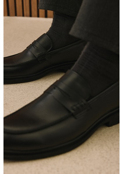 , Erkek Hakiki Deri Klasik Ayakkabı 1531056Z4612 Siyah fırsatları