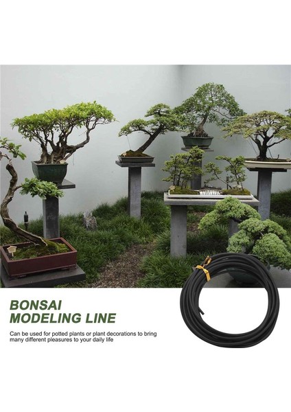 QuirkyQuar 10 Rulo Bonsai Kabloları Anodize Alüminyum Bonsai Eğitim Tel 5 Boyut - 1.0 Mm, 1.5 Mm, 2.0 Mm, 2.5 Mm, 3.0 mm Siyah (Yurt Dışından)