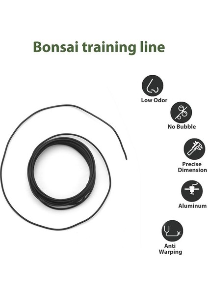 QuirkyQuar 10 Rulo Bonsai Kabloları Anodize Alüminyum Bonsai Eğitim Tel 5 Boyut - 1.0 Mm, 1.5 Mm, 2.0 Mm, 2.5 Mm, 3.0 mm Siyah (Yurt Dışından) fırsatları