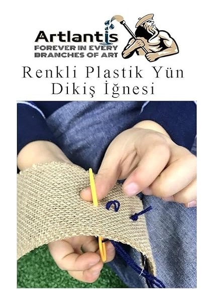 Renkli Plastik Yün Iğnesi 9 cm 30 Adet Plastik Dikiş Iğnesi Plastik Örgü Dikme Iplik Iğne Dokuma Iğnesi fırsatları