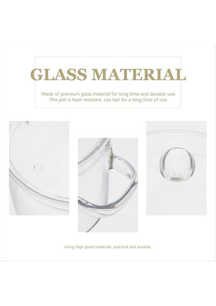 QuirkyQuar Kapaklı Cam Tencere, Ocaklı Ocak Pişirme Tenceresi ve Tasarla Kök Pişirme Tenceresi Temiz Çorba Pot Yüksek Borosilikat 1600ML (Yurt Dışından) modelleri