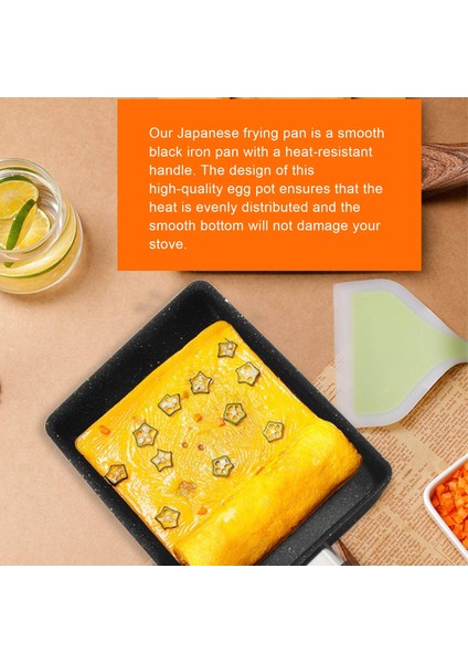 QuirkyQuar Tamagoyaki Pan Japon Omlet Tava, Yapışmaz Tava Kaplama Kare Yumurta Tavası Kızartma Tavası Omlet Veya Krep Yapmak Için (Yurt Dışından) fırsatları