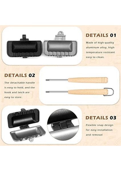 QuirkyQuar Sıcak Sandviç Üreticisi, Sosisli Kızartma Makinesi, Çift Taraflı Sandviç Pişirme Tavası, Çift Taraflı Kızartma Tavası, Izgara Peynir Üreticisi (Yurt Dışından) indirimleri