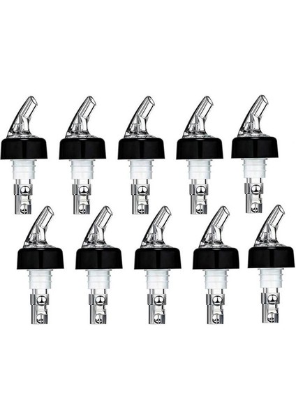 QuirkyQuar 10PCS Otomatik Ölçülen Şişe Dökücü, Kuyruk ve Yakalı Spout Şişe Dökücü, Likör Şişe Dökücüleri 1 Oz/ 30 ml (Yurt Dışından)