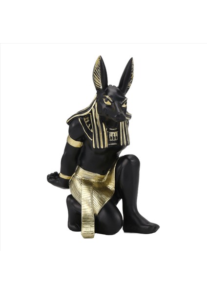 QuirkyQuar Reçine Anubis Tanrı Şarap Rafı Figürinler Modern Mısır Köpek Minyatür Heykelleri Hayvan Iç Ev Masası Dekor Heykel (Yurt Dışından)