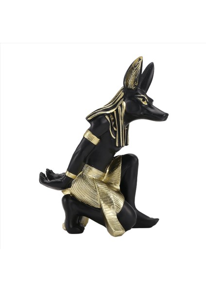 QuirkyQuar Reçine Anubis Tanrı Şarap Rafı Figürinler Modern Mısır Köpek Minyatür Heykelleri Hayvan Iç Ev Masası Dekor Heykel (Yurt Dışından) fiyatları