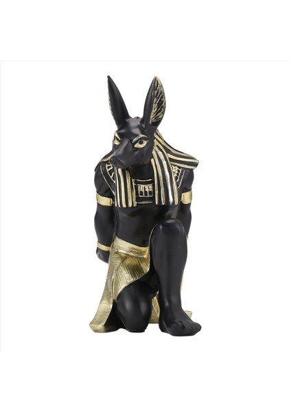 QuirkyQuar Reçine Anubis Tanrı Şarap Rafı Figürinler Modern Mısır Köpek Minyatür Heykelleri Hayvan Iç Ev Masası Dekor Heykel (Yurt Dışından) modelleri