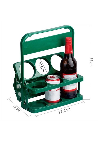 QuirkyQuar 6 Delik Katlanabilir Şişe Taşıyıcı, Taşınabilir Barbekü Parti Bira Kavanoz Tutucular, Mutfak Depolama ve Organizasyon Için Sepet (Yurt Dışından) fiyatları