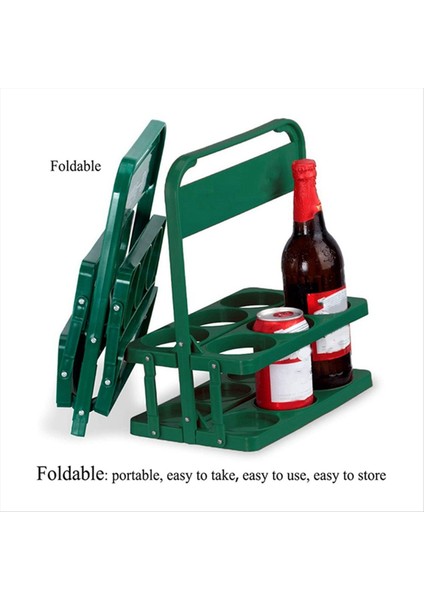 QuirkyQuar 6 Delik Katlanabilir Şişe Taşıyıcı, Taşınabilir Barbekü Parti Bira Kavanoz Tutucular, Mutfak Depolama ve Organizasyon Için Sepet (Yurt Dışından) modelleri