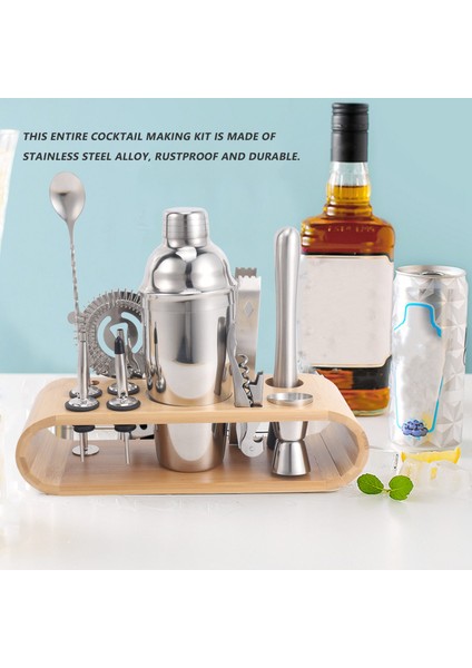 QuirkyQuar Barmen Kiti, 12 Parçalı Kokteyl Çalkalayıcı Seti, Stantlı Ev Çubuğu Alet Kiti, Kokteyl Aletleri Paslanmaz Çelik Çubuk Ler (Yurt Dışından) modelleri