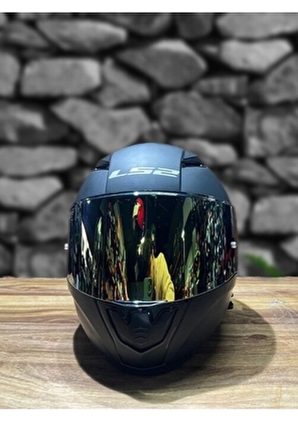 Rapid 2 Mat Siyah Tam Yüz Kask Polikarbonat Malzeme ile Su Geçirmez 1300 gr