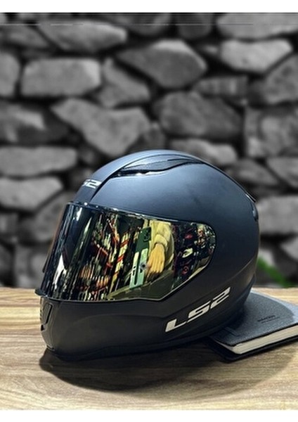 Rapid 2 Mat Siyah Tam Yüz Kask Polikarbonat Malzeme ile Su Geçirmez 1300 gr