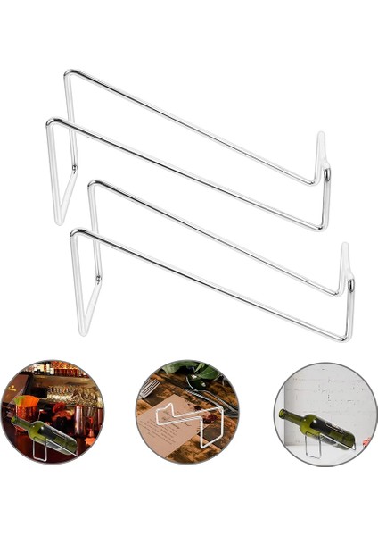 QuirkyQuar Metal Depolama Rafları Stand Bottle Rack Tek Şarap Şişesi Tutucu Rafı, Şarap Sevenler Için Şık Şarap Şişesi Organizatörü (Yurt Dışından) fırsatları