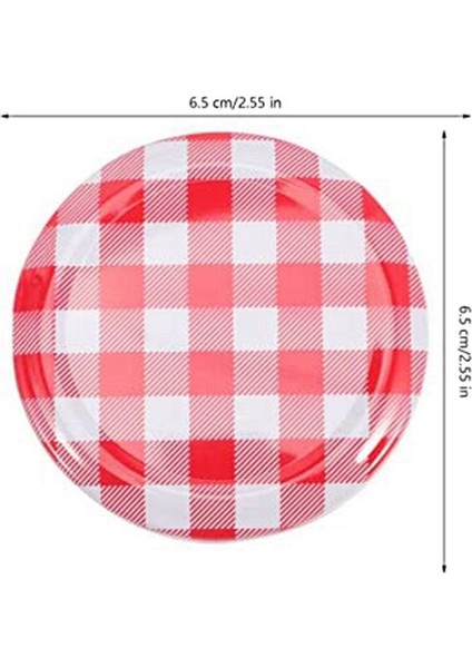 QuirkyQuar Geniş Ağız Vidalı Kapaklı Reçel Kavanozları Normal Kavanozlar Için Metal Şişe Kapağı 6.5 x 6.5 cm 40 Set (Yurt Dışından) fırsatları