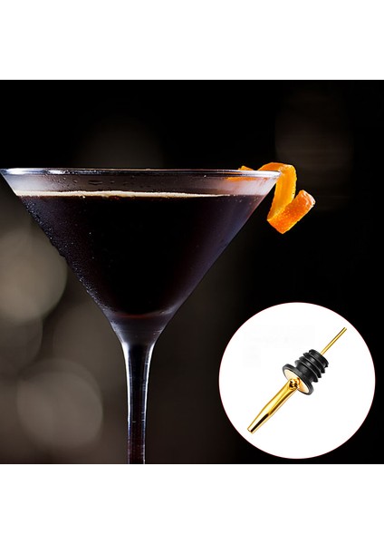 QuirkyQuar 12 Adet Paslanmaz Çelik Klasik Şişe Dökücüler Konik Spout - Kauçuk Toz Kapaklı Likör Dökücüler, Altın (Yurt Dışından) modelleri