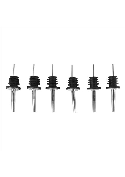 QuirkyQuar 6pcs Paslanmaz Çelik Spirit Şarap Şişesi Pourer Stopper Free Flow Likor Kokteyl (Yurt Dışından) fiyatları