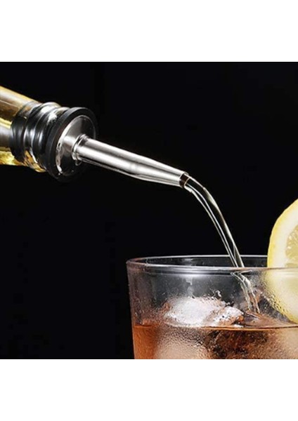 QuirkyQuar 6pcs Paslanmaz Çelik Spirit Şarap Şişesi Pourer Stopper Free Flow Likor Kokteyl (Yurt Dışından) indirimleri