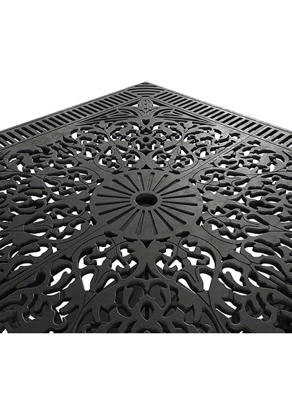 Ferforje Görünümlü Plastik Masa (Siyah) modelleri