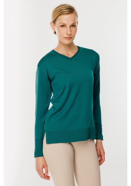 V Yaka Basic Triko Kazak-PETROL