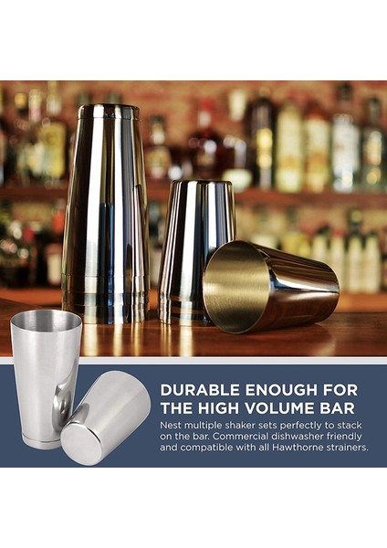 QuirkyQuar Premium Kokteyl Shaker Set Parçası Pro Boston Shaker Seti. Paslanmaz Çelikten Yapılmış Ağırlıksız Martini Içecek Çalkalayıcı 304 (Yurt Dışından) fiyatları