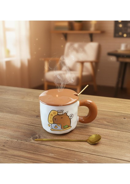 Çalışkan Capybara Temalı Seramik Kupa fiyatları