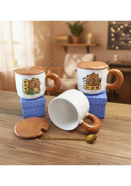 Çalışkan Capybara Temalı Seramik Kupa modelleri