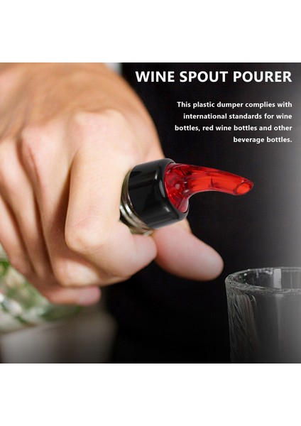 QuirkyQuar 6 Pcs Likör Pourer, Plastik Ölçülen Likör Dökücü Ölçüm Odası Pourer Pourer Spout Stopper Likör Şarabı Için (Yurt Dışından) fiyatları