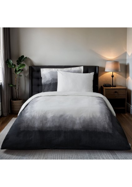 Alin Tek Kişilik Nevresim Takımı %100 Pamuk Ütü Istemeyen Baskılı Siyah 160X220 cm indirimleri