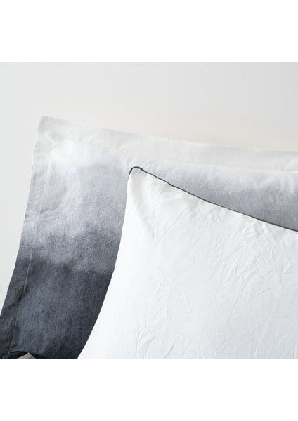 Alin Tek Kişilik Nevresim Takımı %100 Pamuk Ütü Istemeyen Baskılı Siyah 160X220 cm