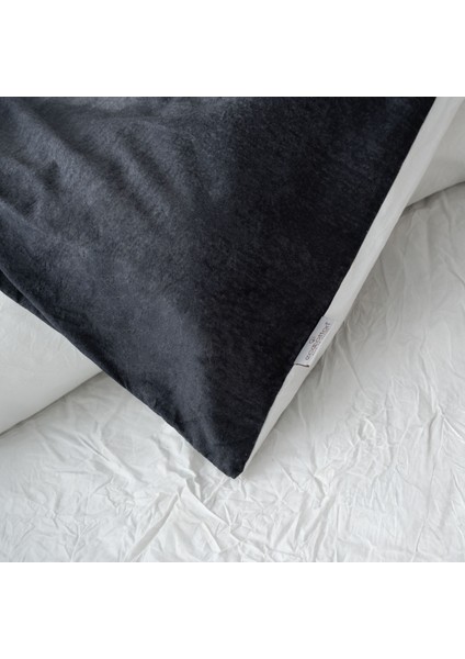 Alin Tek Kişilik Nevresim Takımı %100 Pamuk Ütü Istemeyen Baskılı Siyah 160X220 cm