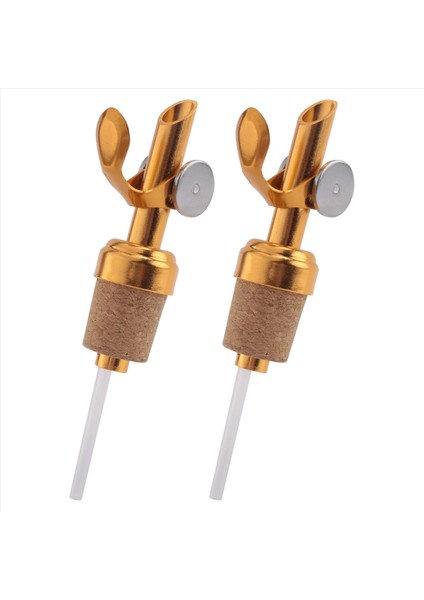 QuirkyQuar 2 Paket Altın Zeytinyağı Çıkışı ile Cork Yağı Spout Likör Dökümcileri Zeytinyağı ve Sirke Tıpa Mutfak Için (Yurt Dışından) modelleri