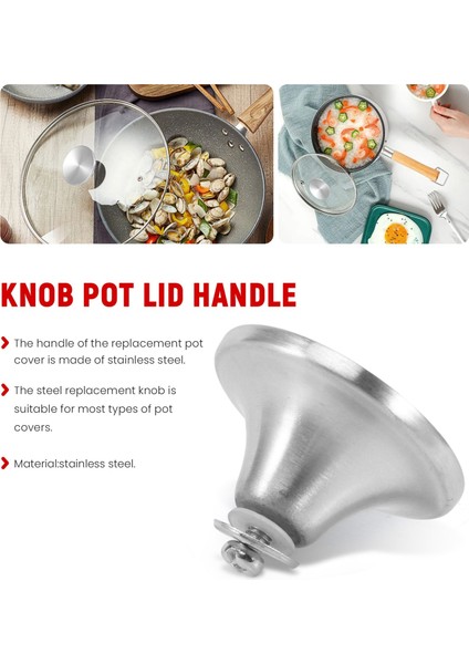 QuirkyQuar 4 Set Hollandalı Fırın Knob Paslanmaz Çelik Yedek Knob Pot Kapağı Le Creuset, Aldi, Lodge Emaye Hollandalı Fırın (Yurt Dışından) indirimleri