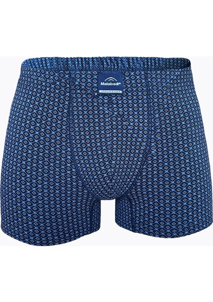 Erkek Desenli Beyaz Lacivert 3 Lü Pamuk Elastan Boxer 3M074 indirimleri