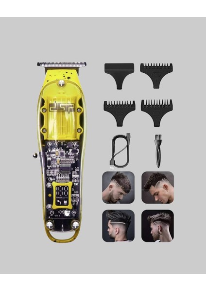 USB Şarjlı Şeffaf Gövdeli Saç Kesme Cihazı fırsatları