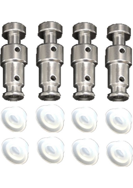 QuirkyQuar Elektrik Basınçlı Tencere Şamandıra Valfi DUO60 Gümüş Çift Delikli Alüminyum 3.2x0.9x0.8 Çek Valf 4 Şamandıra 8 Küçük Kapak (Yurt Dışından)