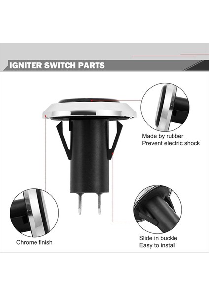 QuirkyQuar Lgniter Switch Değiştirme 69283 66354 Weber Genesis Iı Izgara Parçaları Için Parçalar E-310 E-315 E-330 E-210 E-410 E-610 (Yurt Dışından) fiyatları