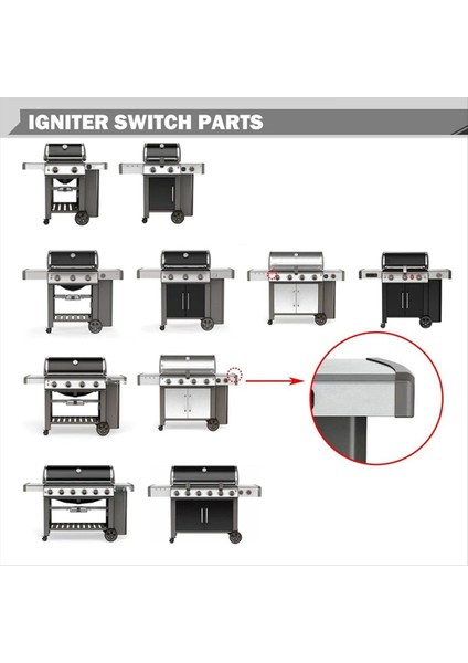 QuirkyQuar Lgniter Switch Değiştirme 69283 66354 Weber Genesis Iı Izgara Parçaları Için Parçalar E-310 E-315 E-330 E-210 E-410 E-610 (Yurt Dışından) fırsatları