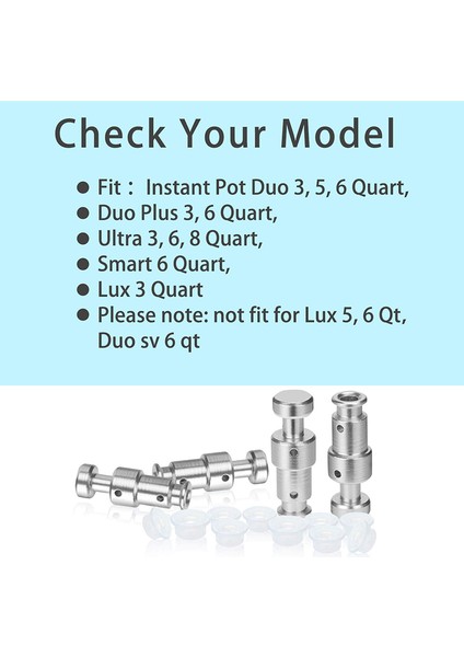 QuirkyQuar Düdüklü Ocak Aksesuarları, Duo 3, 5, 6 Qt, Duo Için Yedek Şamandıra Valfi Plus 3, 6 Qt - 4 Şamandıra Vanası (Yurt Dışından) modelleri