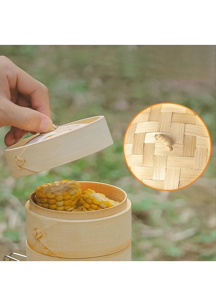 QuirkyQuar Bambu Ahşap Vapur Açık Kamp Kamp Kase Kupası Buharlı Piknik Barbekü Boyutu Için Ev Mutfak Için (Yurt Dışından) fiyatları