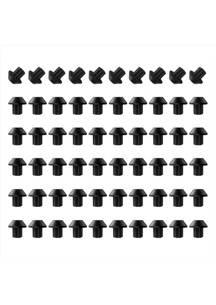 QuirkyQuar 60 Pcs Kauçuk Grad Ayakları Kauçuk Ayak Değiştirmeleri Ge WB2K101 Gaz Aralıklı Burner Gradü Değiştirin WB02T10461 (Yurt Dışından)